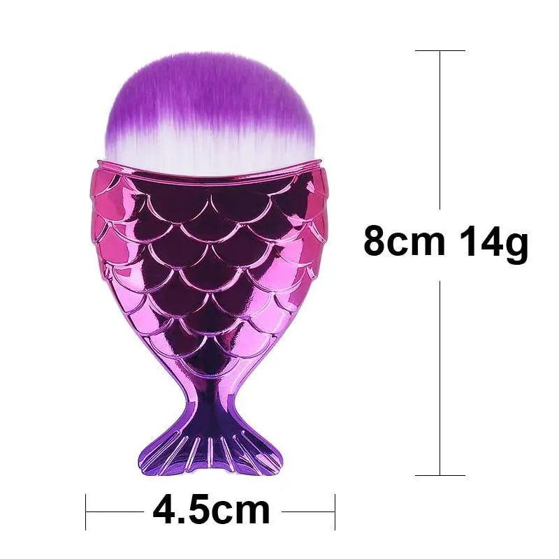 Mermaid Makeup Brushes Kit Foundation Eyeshadow Face Set
