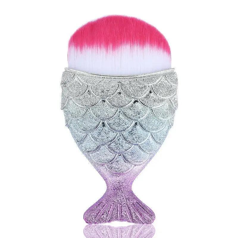 Mermaid Makeup Brushes Kit Foundation Eyeshadow Face Set